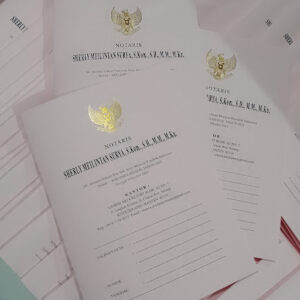 COVER AKTA NOTARIS TANPA JENDELA GARUDA GOLD- BAGUS GLOWING